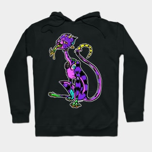 Neon Demon Cat Hoodie